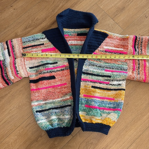 Miu Miu Inspired Crochet Cardigan Sweater - Size S (hand made & one of a kind) - Picture 5 of 7